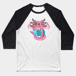 Baby Axolotl Dragon Baseball T-Shirt